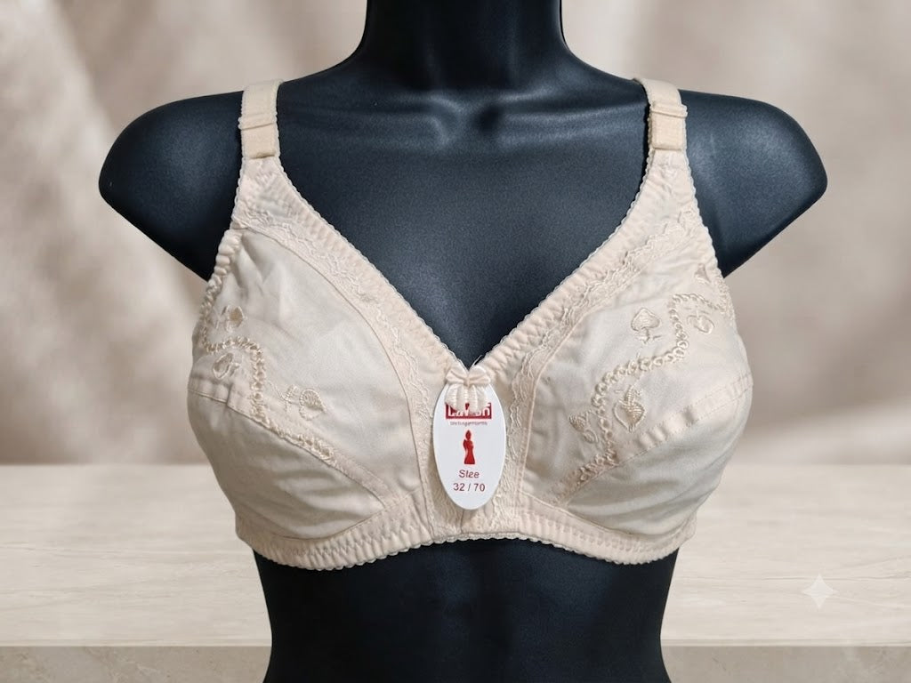 Comfortable Cotton Bra (Embroidered)