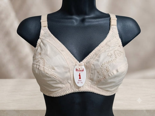 Comfortable Cotton Bra (Embroidered)