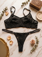 Fancy Net/ Lace Bra & Panty Set