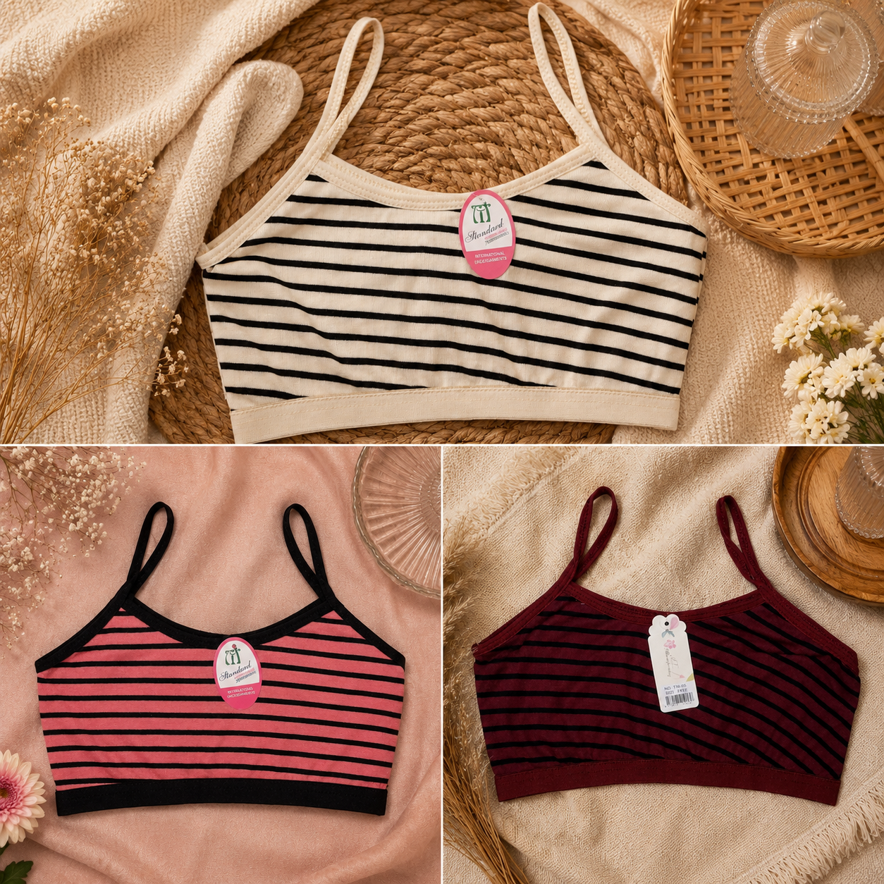Stripes Cotton Biddies— Free Size for age 18 and above!