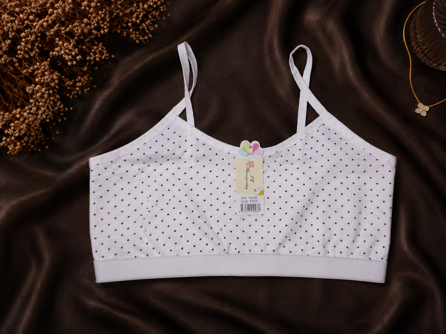 Polka Dot Cotton Biddies— Free Size for age 18 and above!