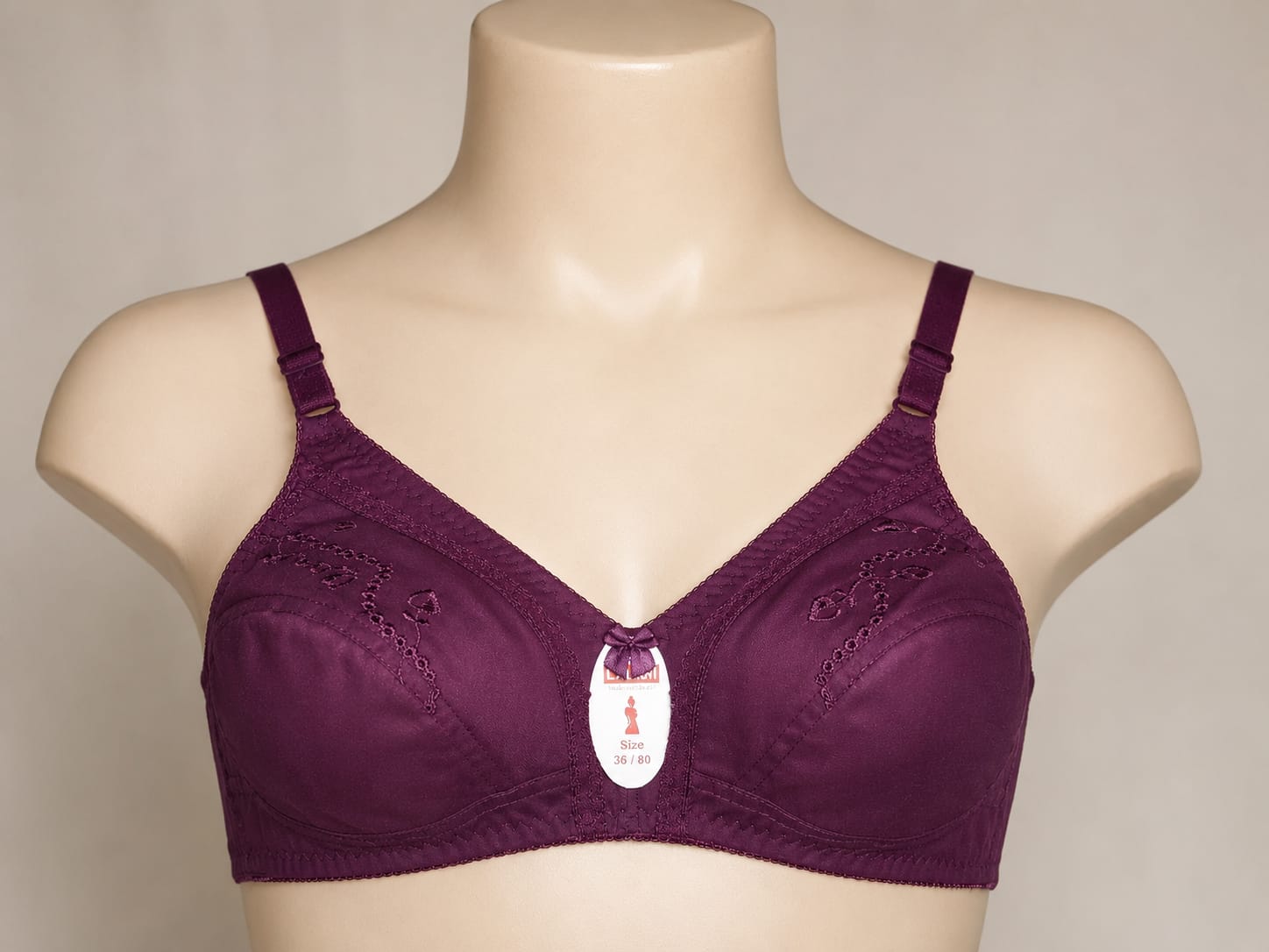 Comfortable Cotton Bra (Embroidered)